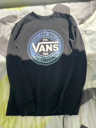 Sudadera Vans Negra Logo Circular