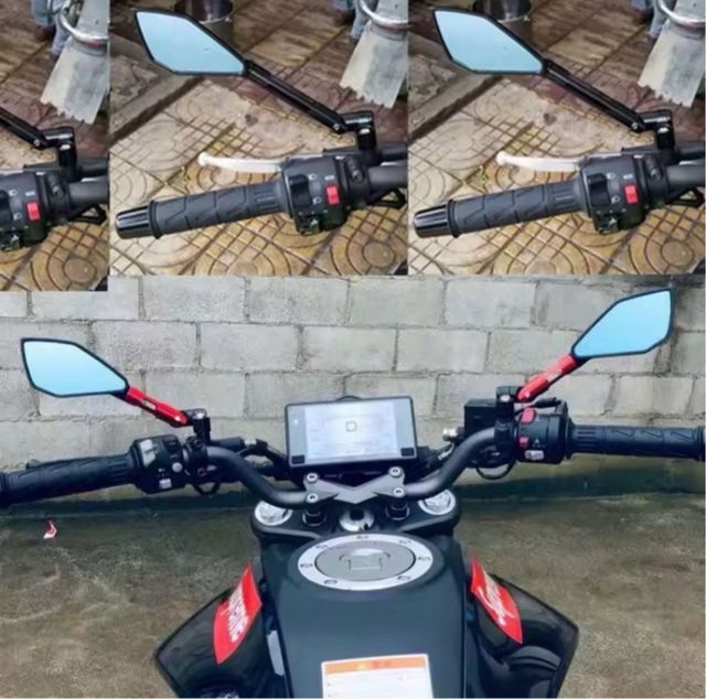 Espejos Retrovisores Moto 8mm/10mm UNIVERSALES