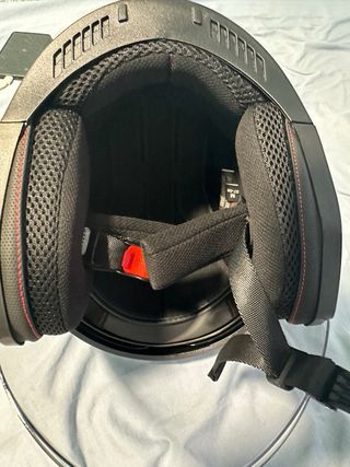 Casco Moto 130R Negro con Visera talla M