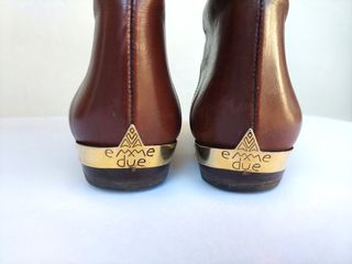 Stivali in pelle vintage numero 37 colore marrone