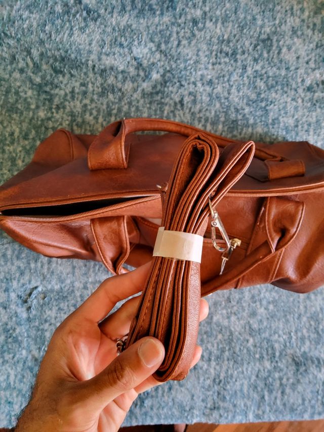 Borsone da viaggio marrone