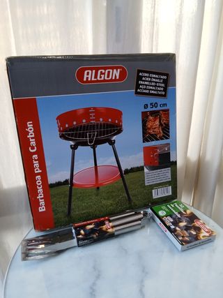 Barbecue a carbonella ALGÓN Ø50cm + accessori