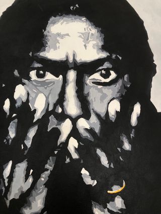 Quadro acrilico Miles Davies 40x50