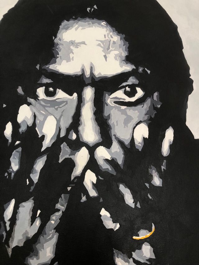 Quadro acrilico Miles Davies 40x50