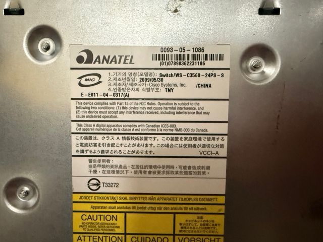 Cisco Catalyst 3560-24PS – Switch 24 Puertos PoE