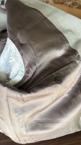 Traje Zara Gris Chaqueta y Chaleco 