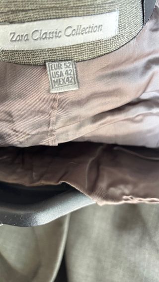 Traje Zara Gris Chaqueta y Chaleco 