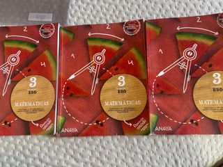 Lote 3 Libros Matemáticas 3 ESO Anaya