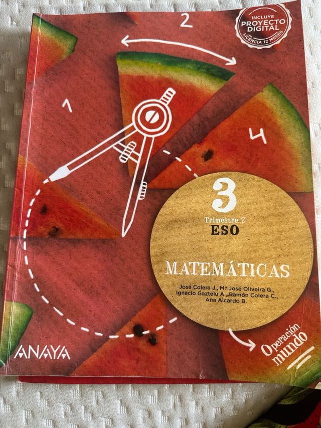 Lote 3 Libros Matemáticas 3 ESO Anaya