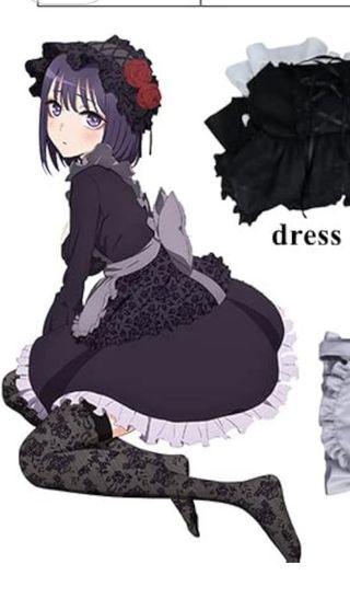 Disfraz Cosplay Japonés Negro y blanco 