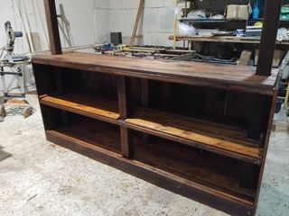 Bancone bar rustico in legno