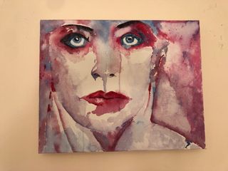 Quadro Annie Lennox acrilico su tela 40x60