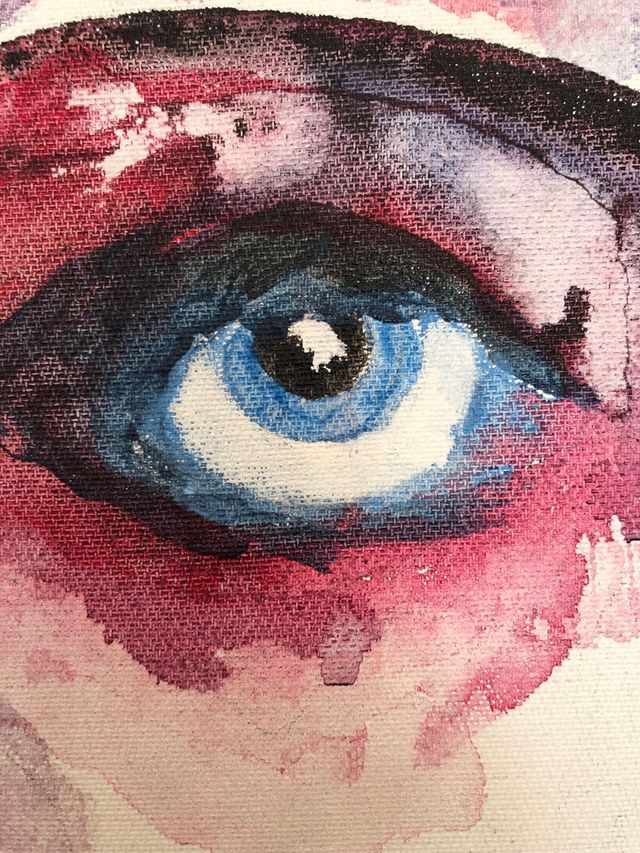 Quadro Annie Lennox acrilico su tela 40x60