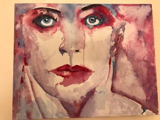 Quadro Annie Lennox acrilico su tela 40x60