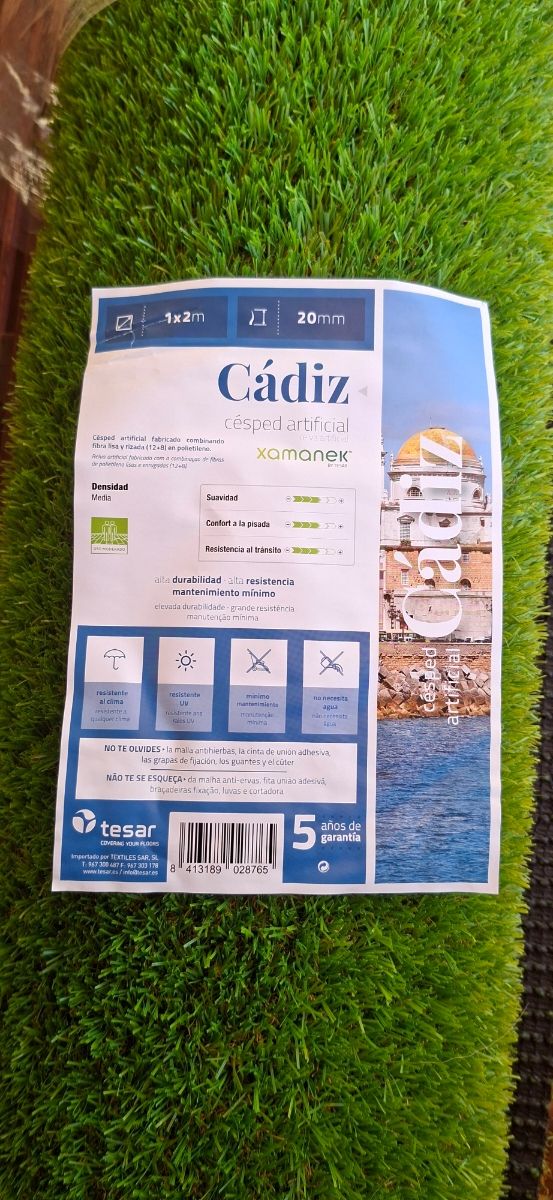 Césped artificial - 1m x 1'5m