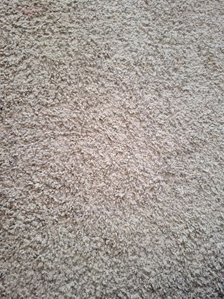 Alfombra lana gris nudo grueso