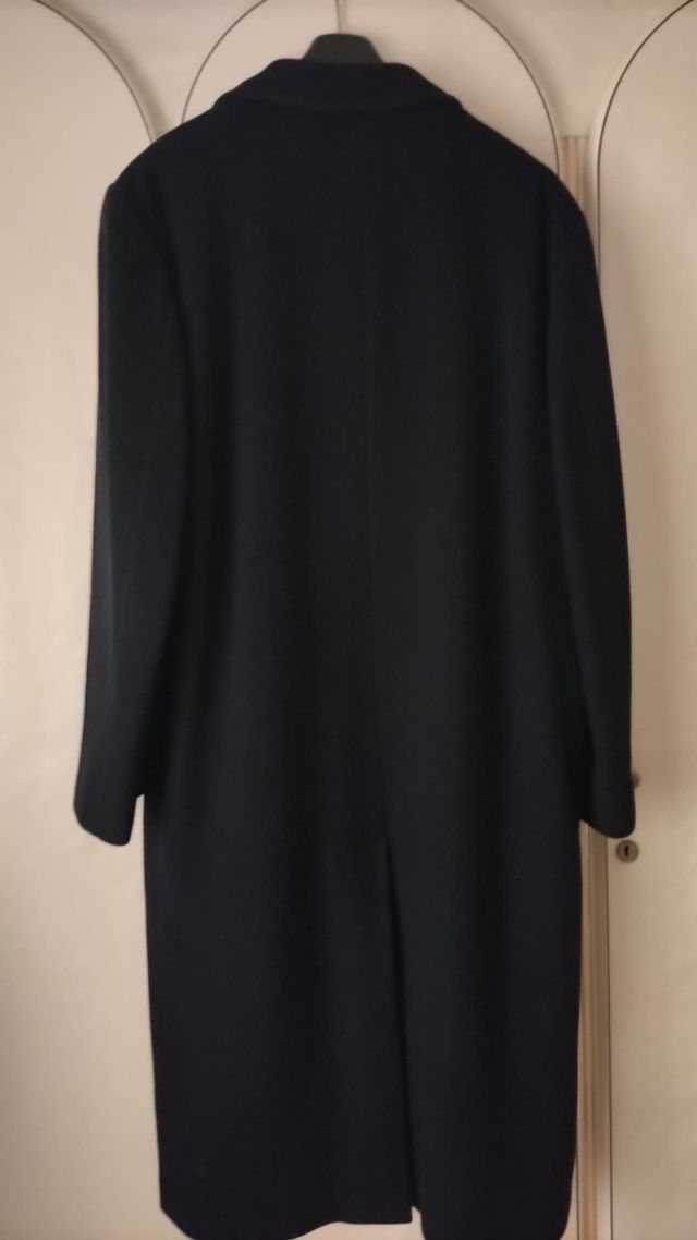 Abrigo lana caballero azul