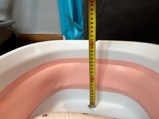 Bañera bebé plegable con termómetro