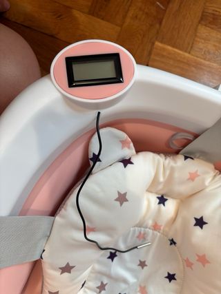 Bañera bebé plegable con termómetro