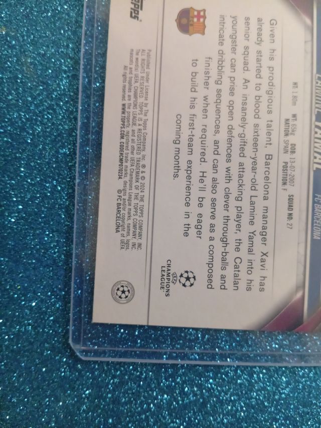 Cromo Lamine Yamal RC Forward Topps