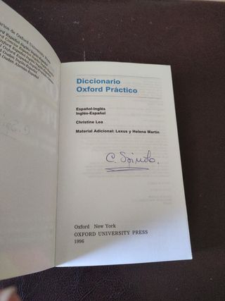 Dictionary Oxford Practico Español-Inglés/Inglé...