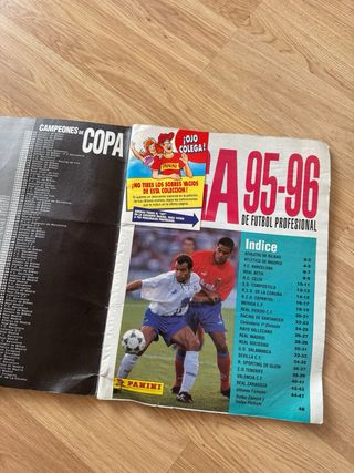 Álbum Cromos Liga 95-96 Panini