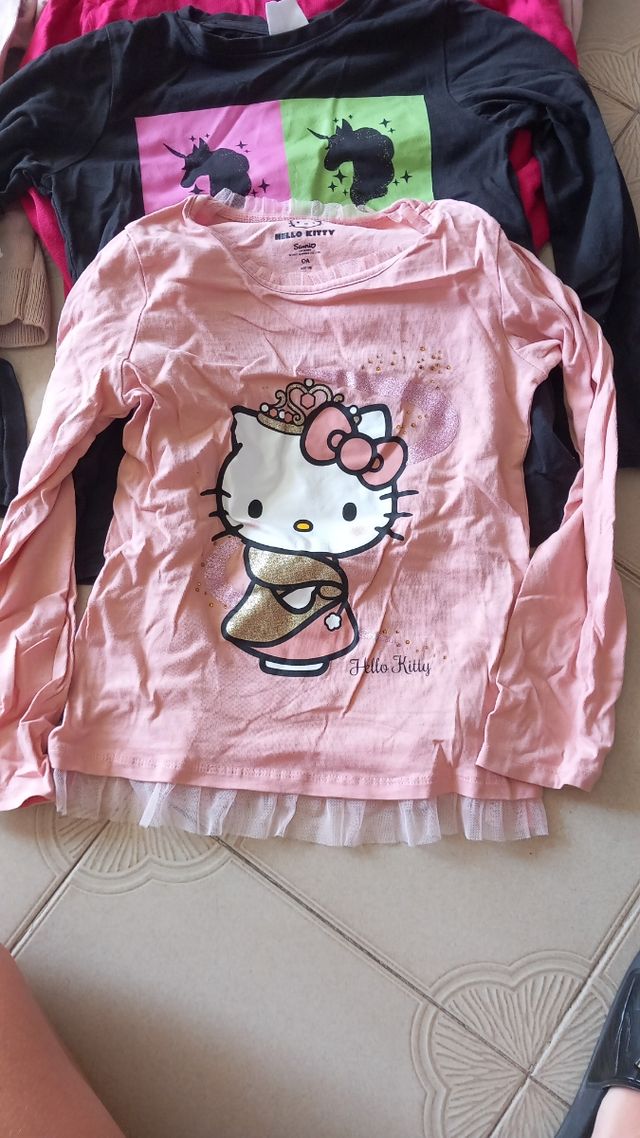Camiseta H&M niña flores cada una 1e