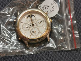 Seiko 7T36-6A3A Cronografo Quarzo Oro Bianco