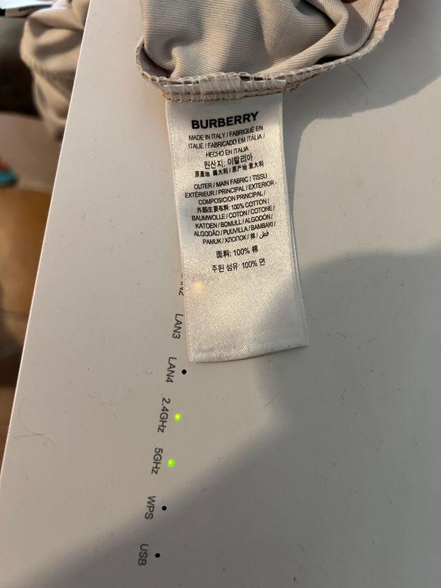 Burberry Shorts Beige Multicolor