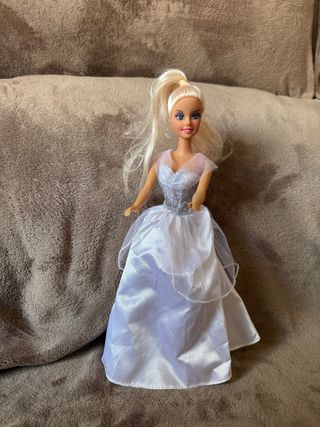 Muñeca Barbie Novia Vestido Blanco