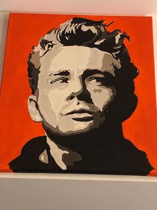 Quadro James Dean olio su tela 40x50