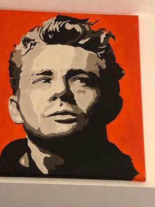 Quadro James Dean olio su tela 40x50