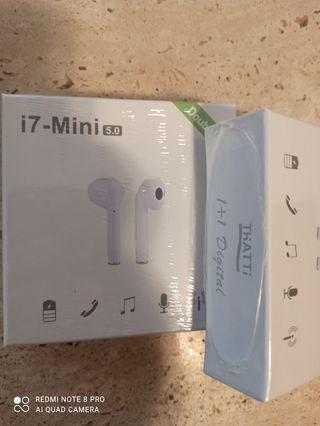 Cuffie Bluetooth i7 Mini TWS V5.0 Bianche