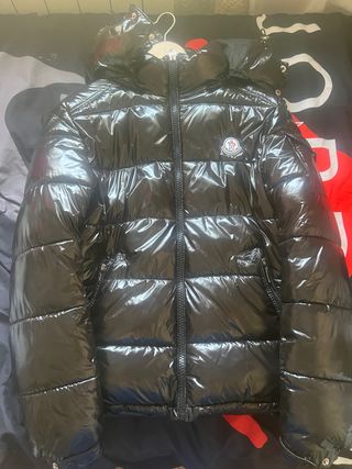 Chaqueta Moncler Negra Brillante