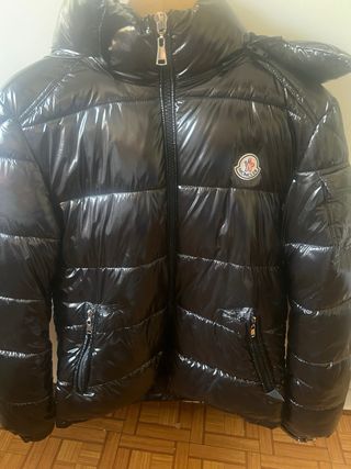 Chaqueta Moncler Negra Brillante