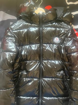 Chaqueta Moncler Negra Brillante