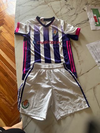 Traje de fútbol Real Valladolid niño Adidas