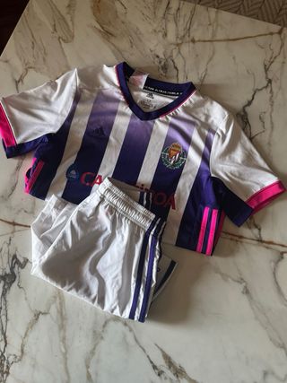 Traje de fútbol Real Valladolid niño Adidas
