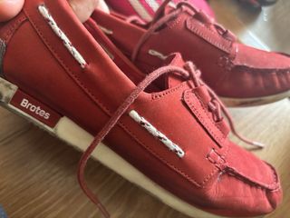 Mocasines niño rojos