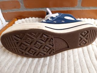 Zapatillas Converse Altas Azul Marino y Rosa