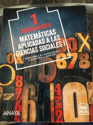 Matemáticas aplicadas a las Ciencias Sociales I.