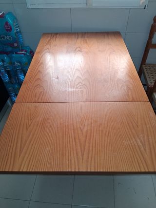 Mesa y 4 Sillas Rústicas Madera