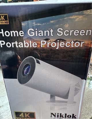 Proyector Niklok Portátil Pantalla Gigante 4K