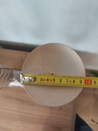 Candelabros de Aluminio con cristales verdes