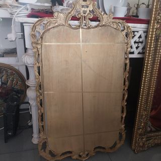 Antiguo espejo bronce dorado