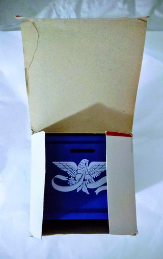 Juguete Vintage Caja Fuerte Americana