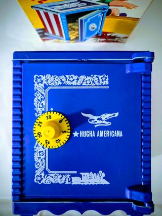 Juguete Vintage Caja Fuerte Americana