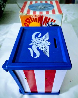 Juguete Vintage Caja Fuerte Americana