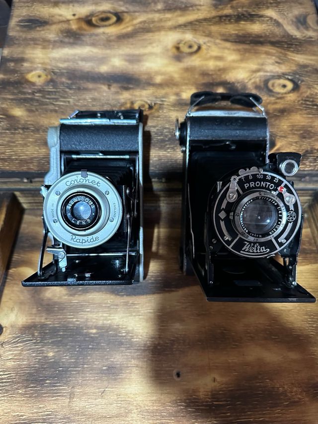 2 Cámaras Fuelle Antiguas Coronet y Welta