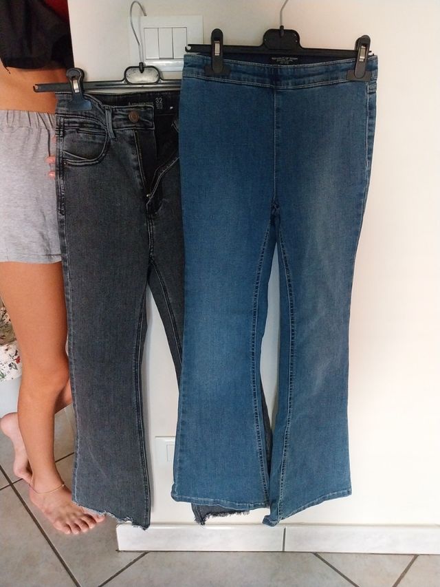 Due Jeans bambina a zampa